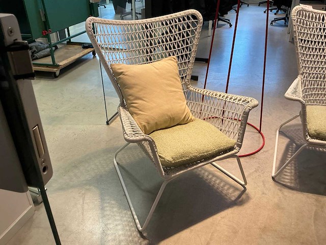 Rattan fauteuils met kapstok - afbeelding 2 van  6