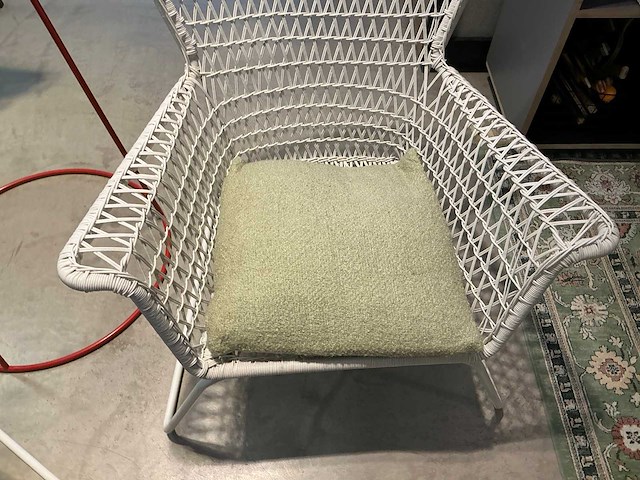 Rattan fauteuils met kapstok - afbeelding 3 van  6