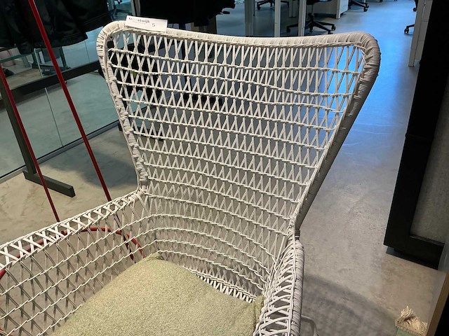 Rattan fauteuils met kapstok - afbeelding 4 van  6