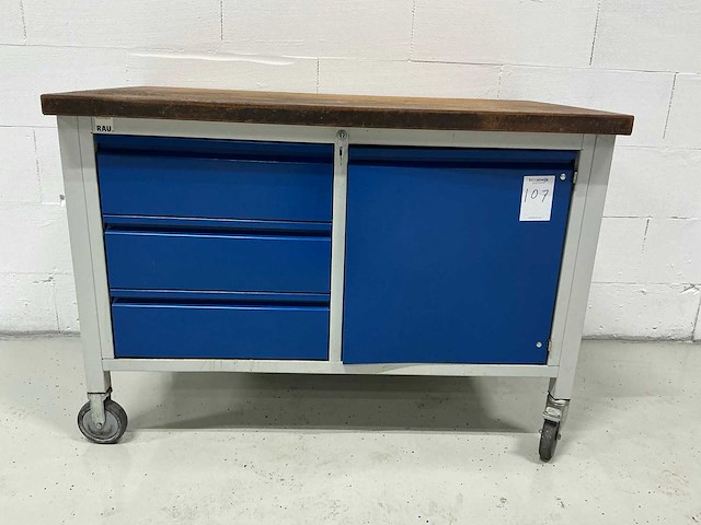 Rau mobiele werkbank met inhoud - afbeelding 1 van  7
