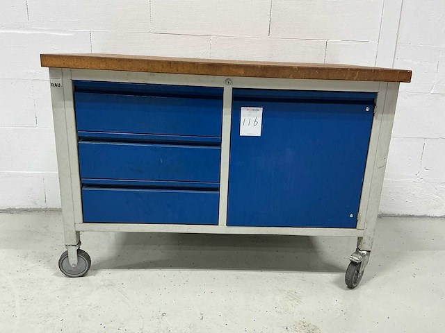 Rau mobiele werkbank met inhoud - afbeelding 1 van  5
