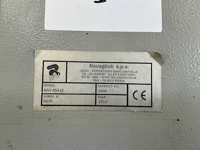 Ravaglioli - 2012 - rav4501e - hefbrug - afbeelding 8 van  10