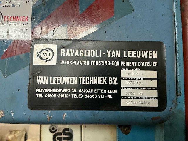 Ravaglioli kp 123d hefbrug - afbeelding 5 van  13