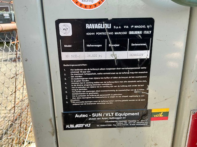 Ravaglioli kp 163d-i hefbrug ‘4 koloms’ - afbeelding 5 van  14