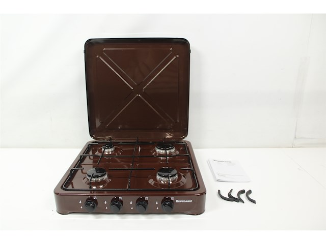 Ravanson k04br butaan gaskookplaat 4 branders bruin - afbeelding 2 van  2
