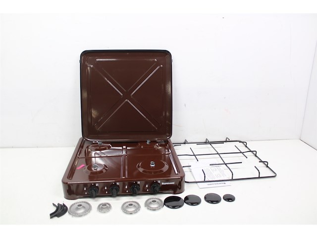 Ravanson k04br butaan gaskookplaat 4 branders bruin - afbeelding 2 van  3