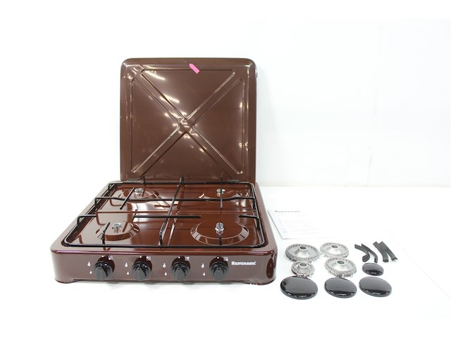 Ravanson k04br butaan gaskookplaat 4 branders bruin - afbeelding 2 van  3
