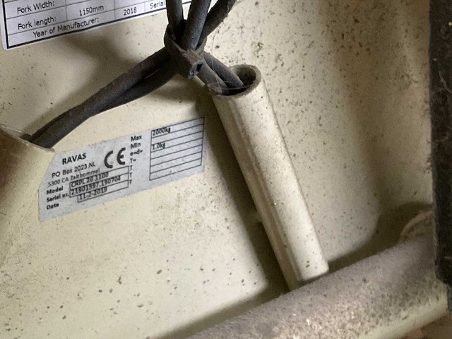 Ravas hand hydraulische palletwagen - afbeelding 8 van  8