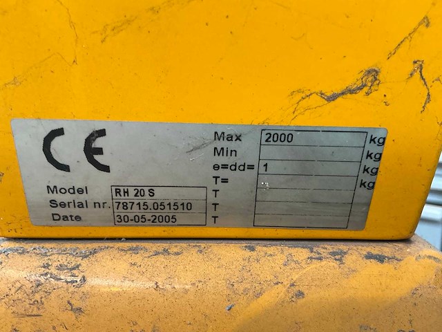 Ravas rh20-s hand hydraulische palletwagen - afbeelding 7 van  8