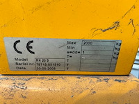 Ravas rh20-s hand hydraulische palletwagen - afbeelding 7 van  8