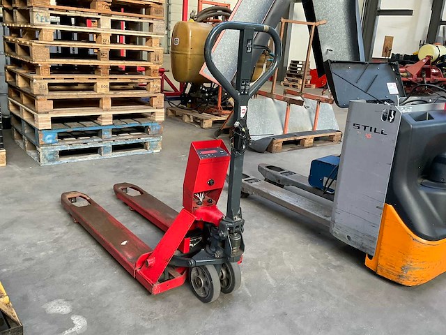 Ravas rpw2100 hand hydraulische weegpalletwagen - afbeelding 2 van  6