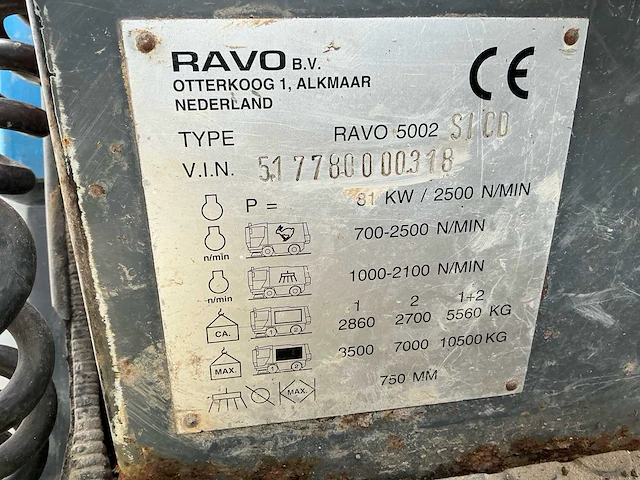 Ravo - 2000 - ravo 5002 si - zelfrijdende veegmachine - afbeelding 23 van  32