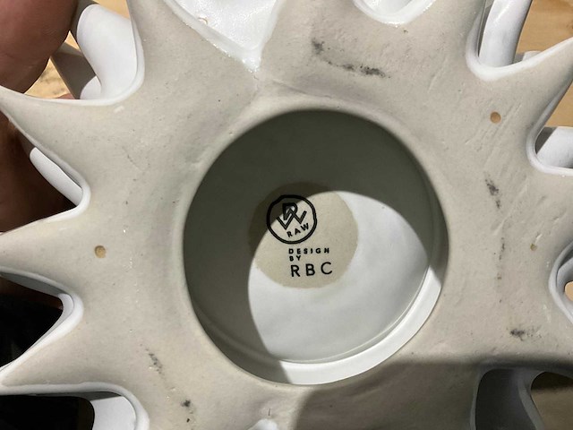 Raw design - zeeëgel - serveerschaal ø 18 cm (6x) - afbeelding 2 van  2