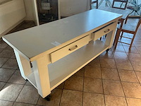 Raw steel&wood brood presentatietafel - afbeelding 1 van  2