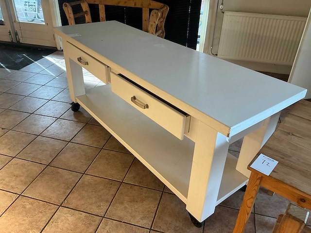 Raw steel&wood brood presentatietafel - afbeelding 2 van  2