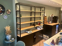 Raw steel&wood brood winkelstelling 4 planken (5x) - afbeelding 3 van  7