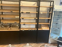 Raw steel&wood brood winkelstelling 4 planken (5x) - afbeelding 6 van  7