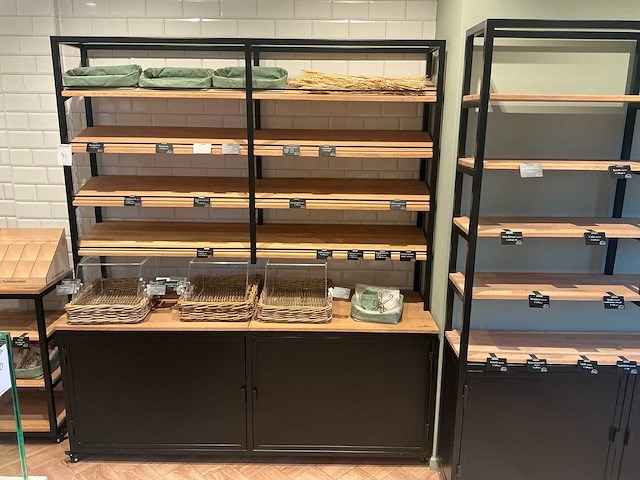 Raw steel&wood brood winkelstelling 4 planken (5x) - afbeelding 4 van  8