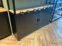 Raw steel&wood brood winkelstelling 4 planken (5x) - afbeelding 6 van  8