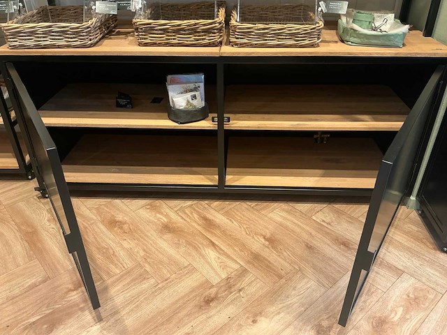 Raw steel&wood brood winkelstelling 4 planken (5x) - afbeelding 8 van  8