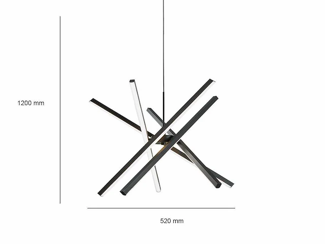 Ray 5.0 suspended design armatuur zwart - afbeelding 5 van  7