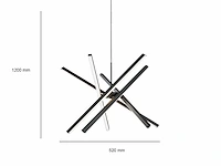 Ray 5.0 suspended design armatuur zwart - afbeelding 5 van  7