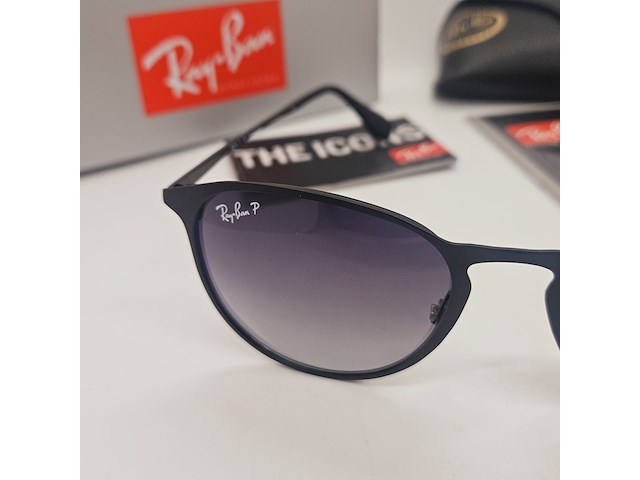 Rayban dames zonnebril erika metal black gradient grey - afbeelding 2 van  6