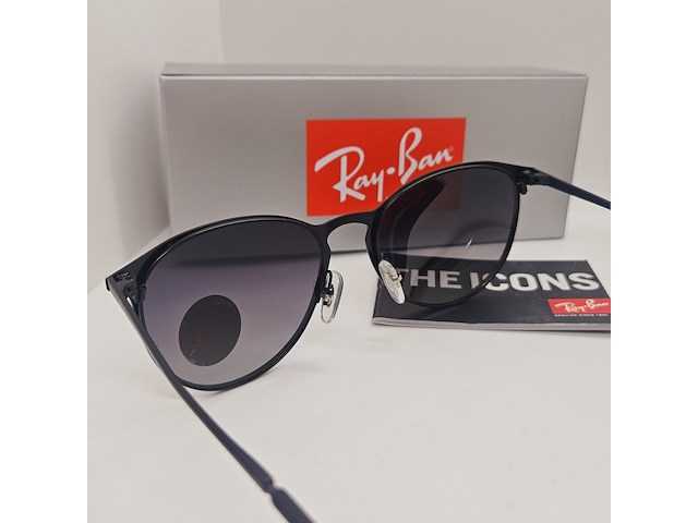 Rayban dames zonnebril erika metal black gradient grey - afbeelding 5 van  6