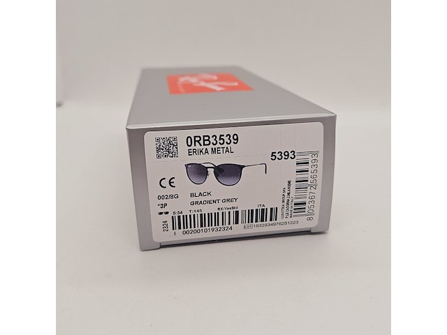 Rayban dames zonnebril erika metal black gradient grey - afbeelding 6 van  6