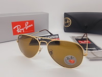 Rayban zonnebril aviator large metal arista brown polarized - afbeelding 1 van  8