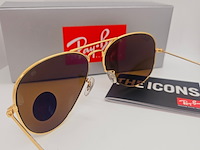 Rayban zonnebril aviator large metal arista brown polarized - afbeelding 5 van  7