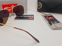 Rayban zonnebril aviator large metal arista brown polarized - afbeelding 6 van  7