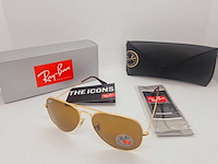 Rayban zonnebril aviator large metal arista brown polarized - afbeelding 2 van  7