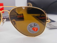Rayban zonnebril aviator large metal arista brown polarized - afbeelding 3 van  7