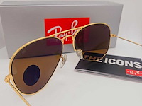Rayban zonnebril aviator large metal arista brown polarized - afbeelding 5 van  7