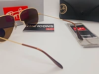 Rayban zonnebril aviator large metal arista brown polarized - afbeelding 6 van  7