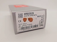 Rayban zonnebril aviator large metal arista brown polarized - afbeelding 7 van  7