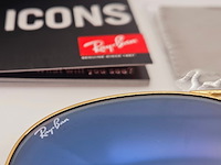 Rayban zonnebril aviator large metal arista gradient blue - afbeelding 5 van  8