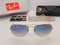 Rayban zonnebril aviator large metal arista gradient blue - afbeelding 1 van  7