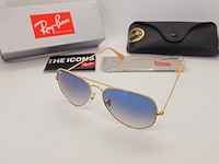 Rayban zonnebril aviator large metal arista gradient blue - afbeelding 2 van  7