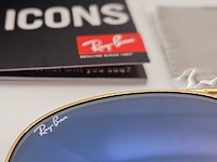 Rayban zonnebril aviator large metal arista gradient blue - afbeelding 5 van  7