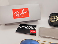Rayban zonnebril aviator large metal arista gradient blue - afbeelding 6 van  7