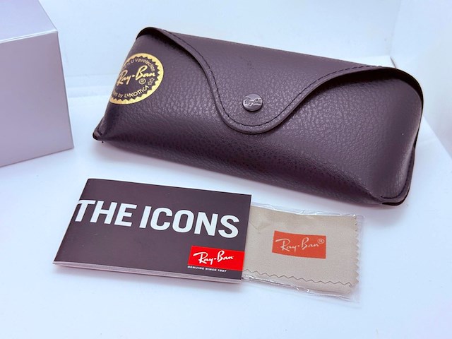 Rayban zonnebril aviator large metal arista gradient brown polarized - afbeelding 6 van  6