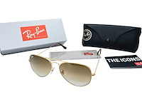 Rayban zonnebril aviator large metal arista gradient brown - afbeelding 2 van  6