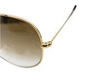 Rayban zonnebril aviator large metal arista gradient brown - afbeelding 3 van  6