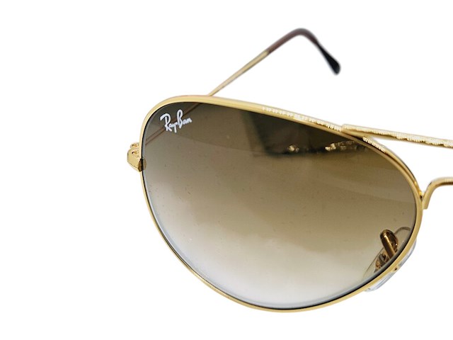 Rayban zonnebril aviator large metal arista gradient brown - afbeelding 4 van  6