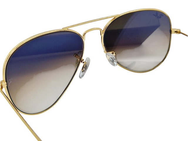 Rayban zonnebril aviator large metal arista gradient brown - afbeelding 6 van  6