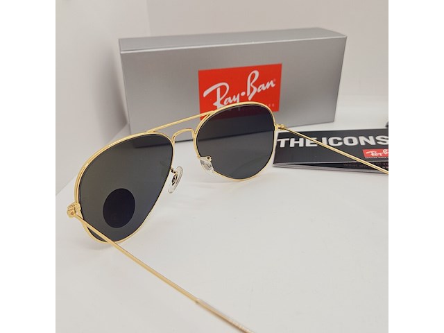 Rayban zonnebril aviator large metal arista green polarized - afbeelding 4 van  8