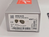 Rayban zonnebril aviator large metal arista green polarized - afbeelding 8 van  8