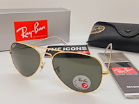 Rayban zonnebril aviator large metal arista green polarized - afbeelding 1 van  8
